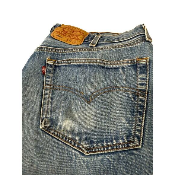 Levi’s The Vintage Twin Upcycled Jeans 501 Fit Size 40 Or Womens 12/14 - Picture 7 of 11